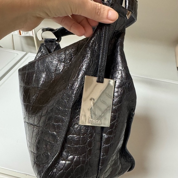 Furla Crocodile-Embossed Women's Bag - Picture 9 of 16